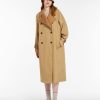 Capispalla Le Chicche | Max Mara Weekend Cappotto Trench In Lana E Cotone Antigoccia Con Cintura T. 42