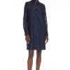 Abbigliamento Le Chicche | Max Mara Studio Abito In Pizzo A Fiori Blu T. 42