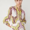 Abbigliamento Le Chicche | Marella Camicia A Fantasia Giallo Rosa T.42