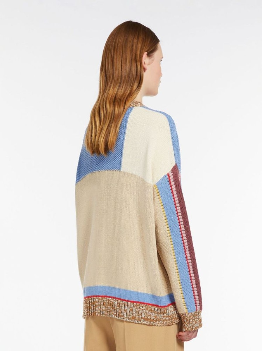 Abbigliamento Le Chicche | Max Mara Weekend Cardigan Patchwork Multicolor In Cotone T. 42