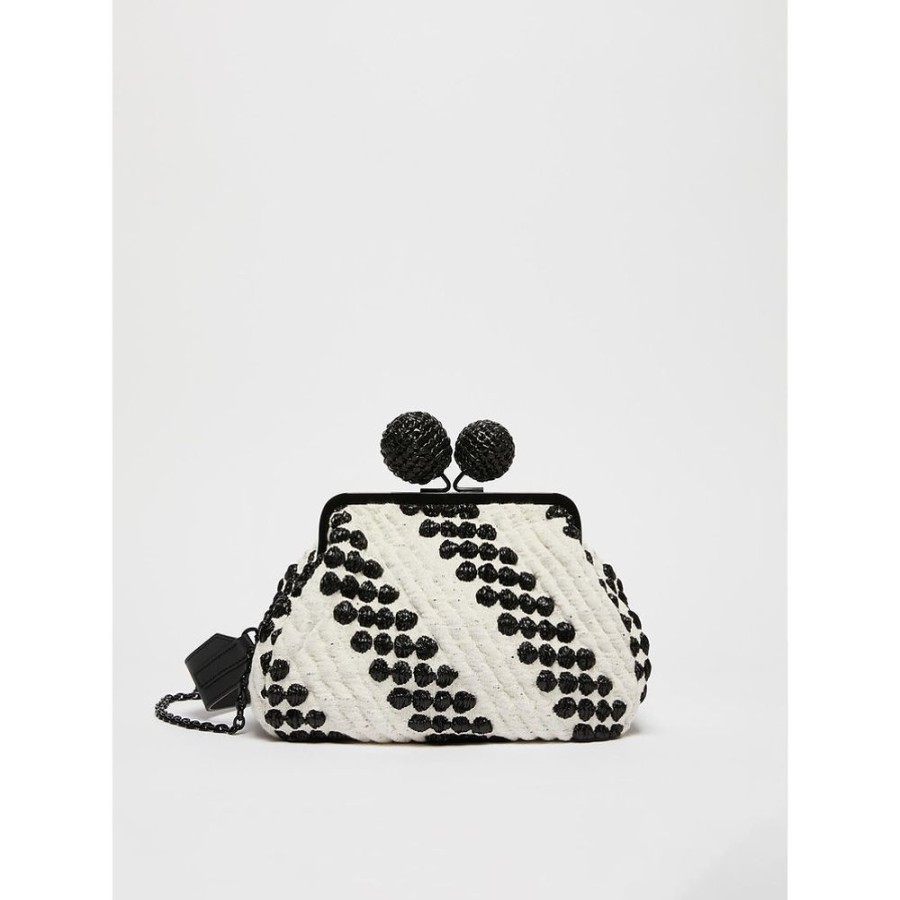 Borse Le Chicche | Max Mara Weekend Pasticcino Bag Medium Con Pois 3D Effetto Rafia