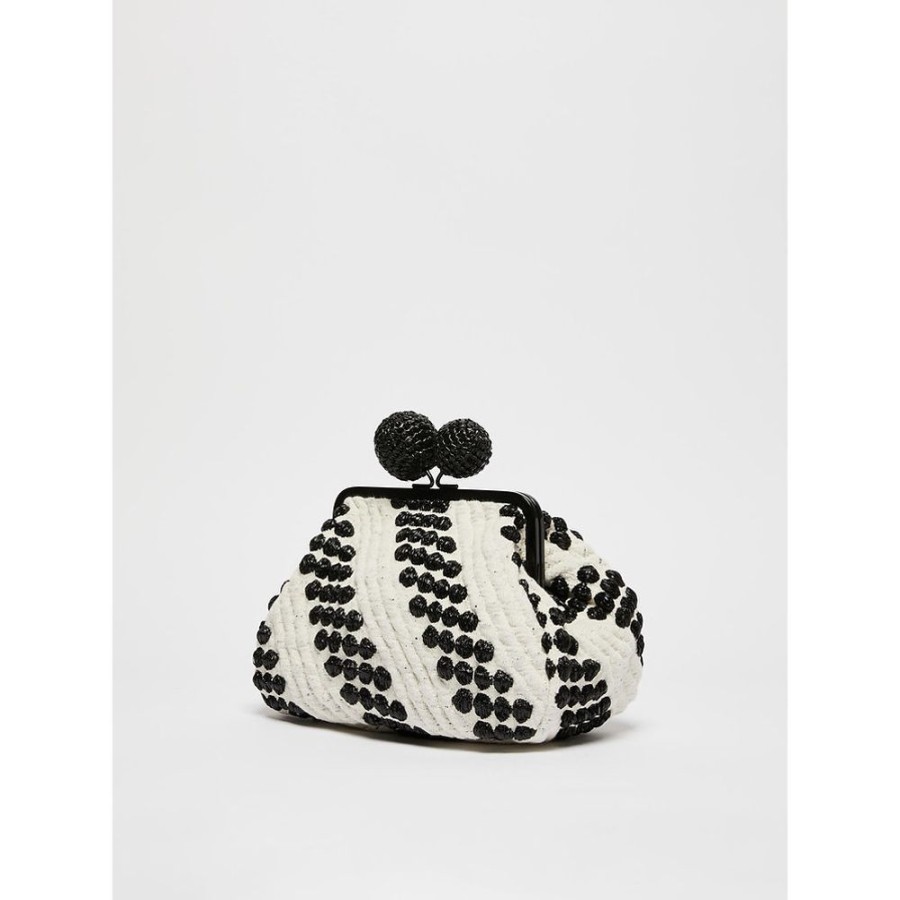 Borse Le Chicche | Max Mara Weekend Pasticcino Bag Medium Con Pois 3D Effetto Rafia