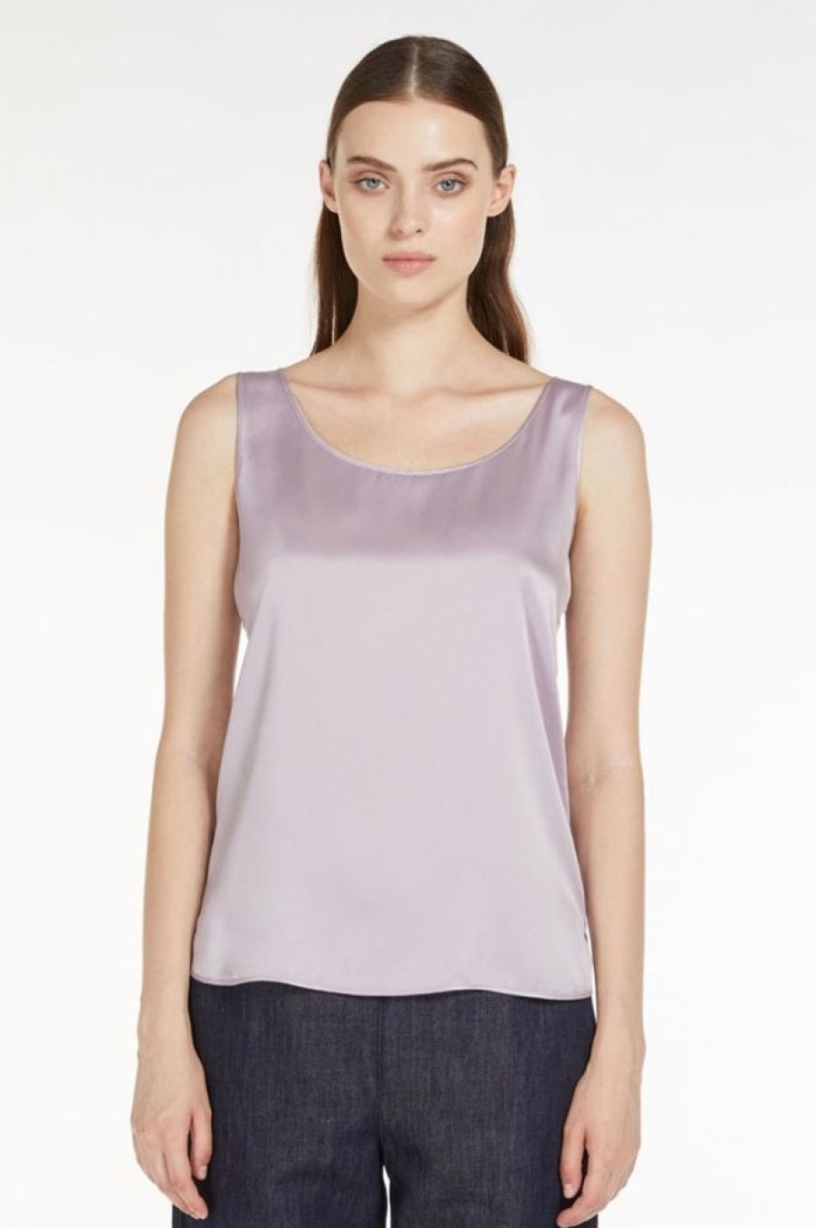 Abbigliamento Le Chicche | Max Mara Leisure Top In Raso Di Seta T. 42