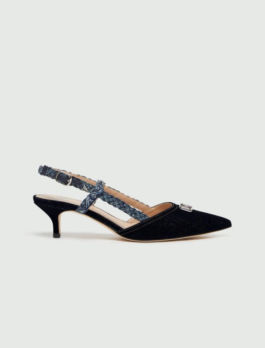 Scarpe Le Chicche | Marella Slingback In Denim N. 37