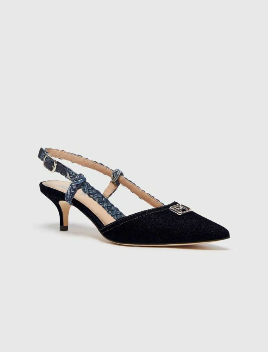 Scarpe Le Chicche | Marella Slingback In Denim N. 37