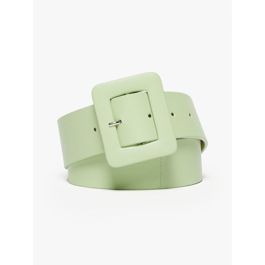 Accessori Le Chicche | Max Mara Weekend Cintura In Nappa Verde Pastello Taglia M