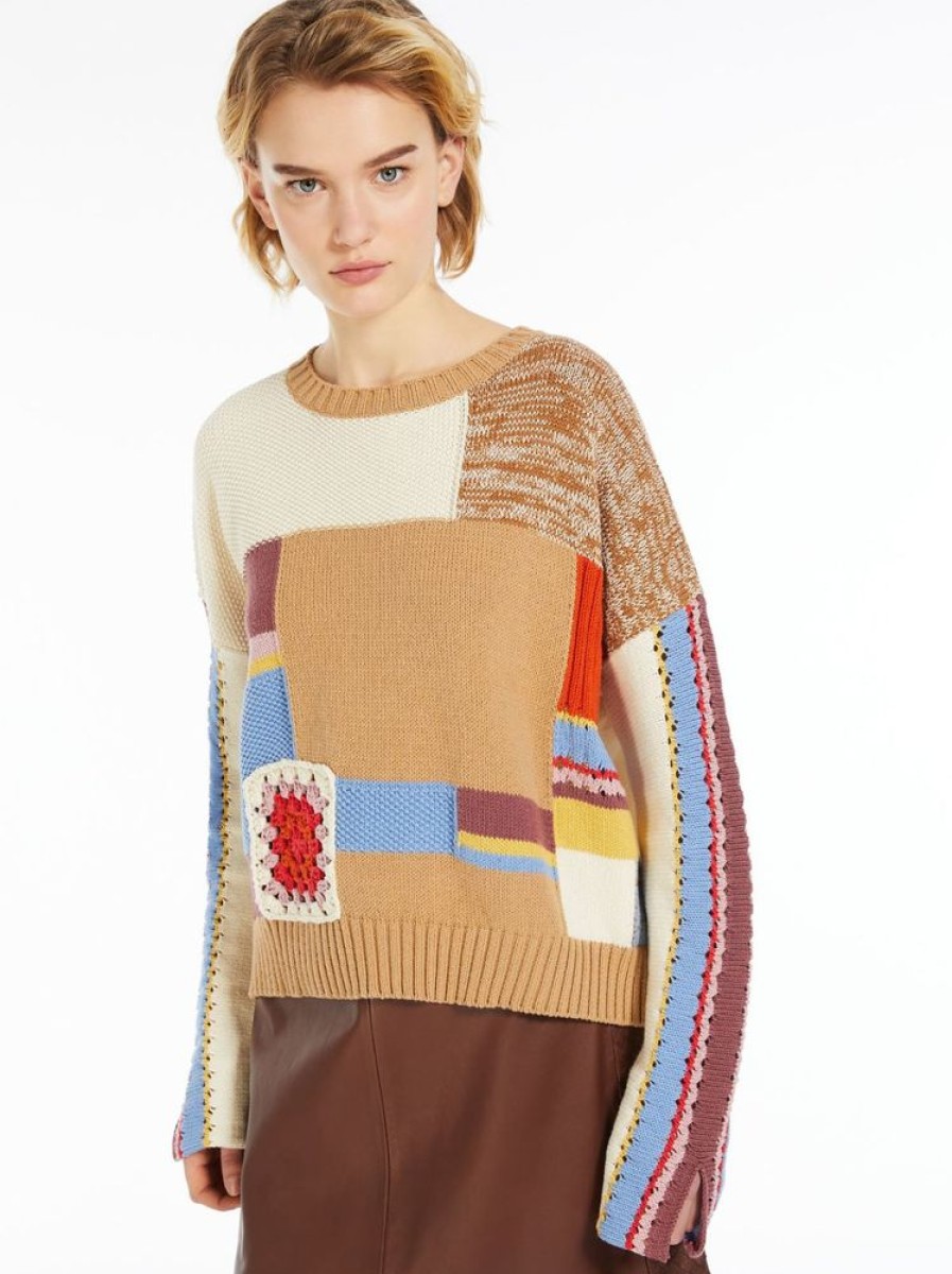 Abbigliamento Le Chicche | Max Mara Weekend Maglia Patchwork In Cotone T. 42