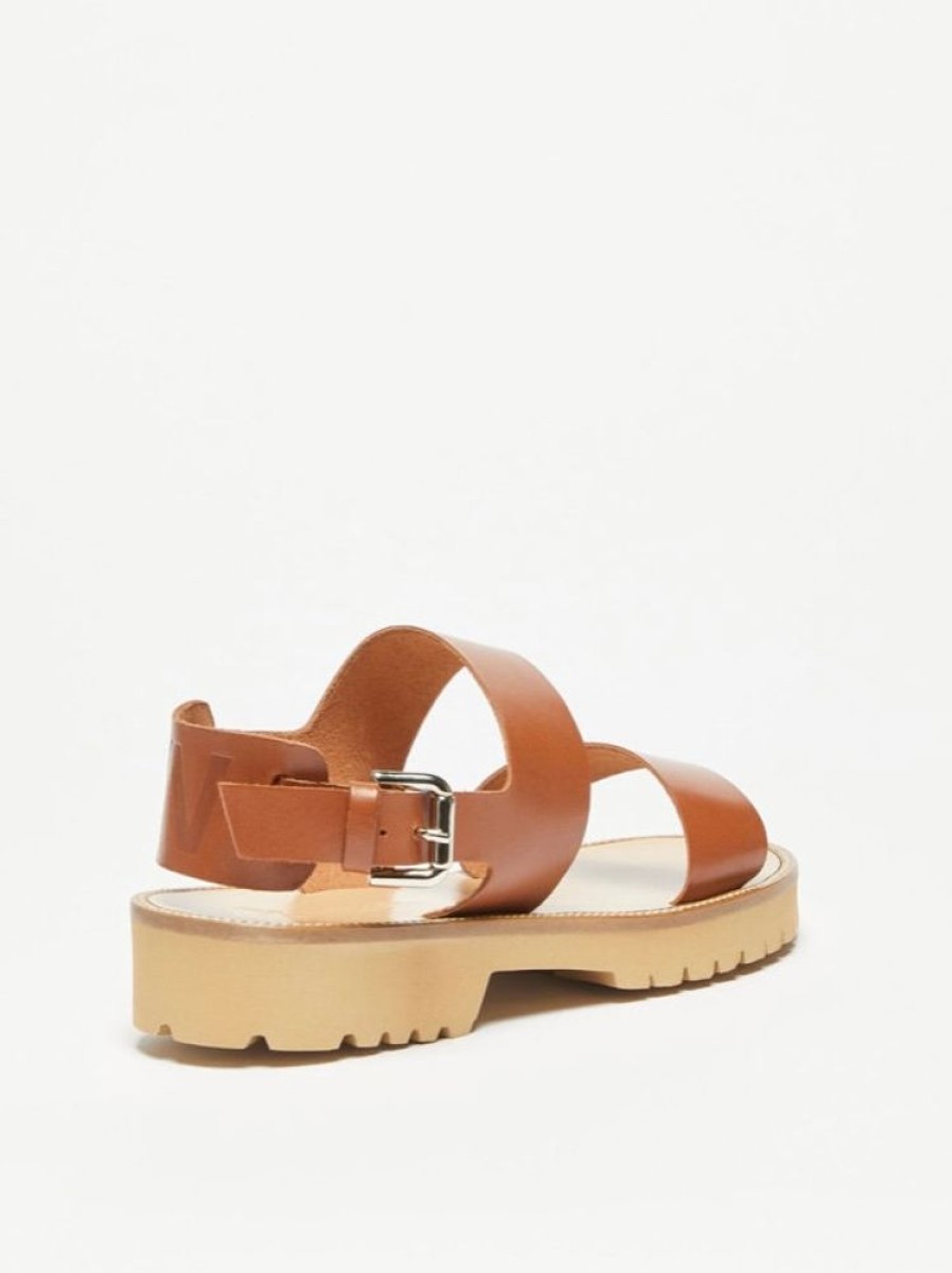 Scarpe Le Chicche | Max Mara Weekend Sandali In Pelle N.37