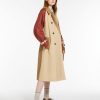 Capispalla Le Chicche | Max Mara Weekend Trench Reversibile In Tessuto Antigoccia Miele T. 42