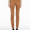 Abbigliamento Le Chicche | Max Mara Weekend Pantaloni In Pelle Caramello T. 42