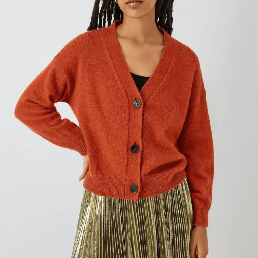 Abbigliamento Le Chicche | Max Mara Weekend Cardigan In Misto Mohair Mattone T. 42