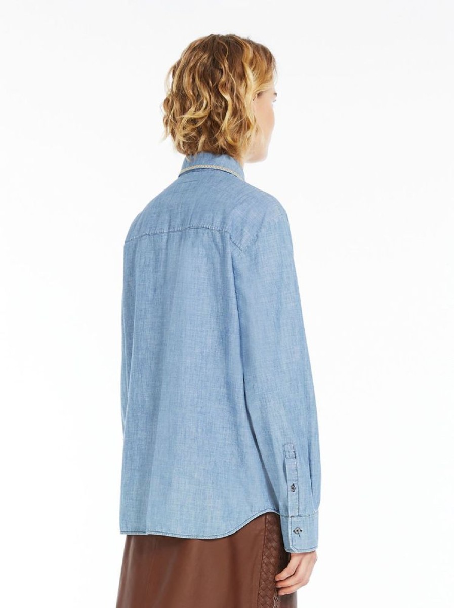 Abbigliamento Le Chicche | Max Mara Weekend Camicia In Chambray Di Cotone T. 42