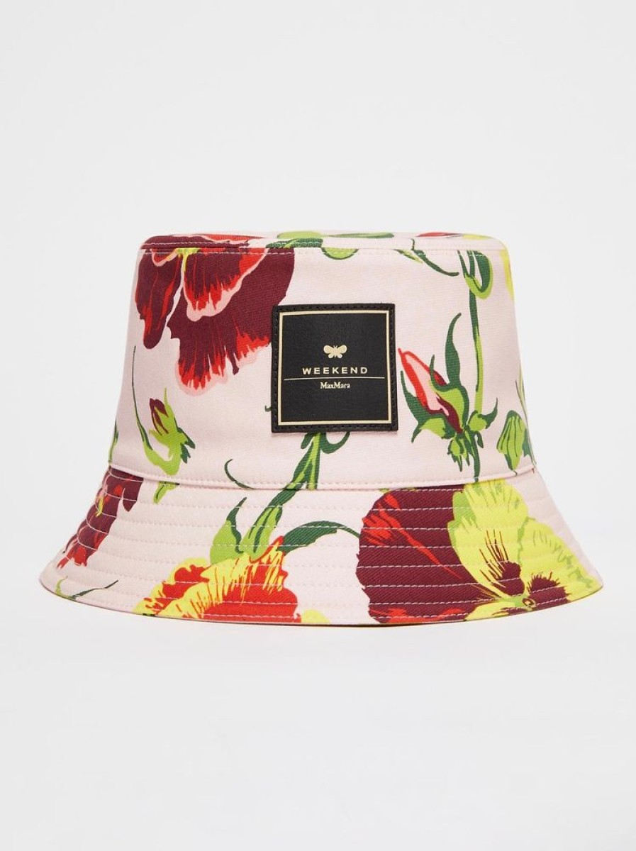 Accessori Le Chicche | Max Mara Weekend Bucket Hat Fantasia In Cotone