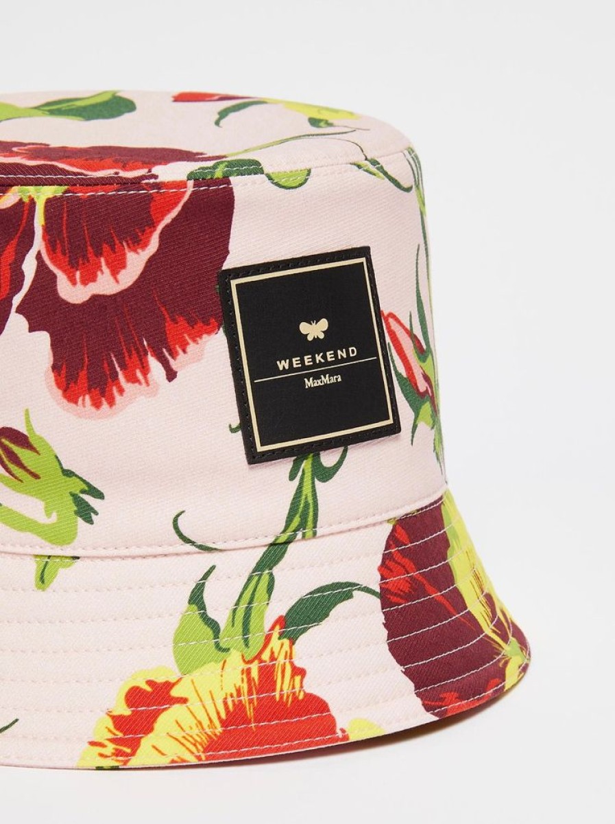 Accessori Le Chicche | Max Mara Weekend Bucket Hat Fantasia In Cotone