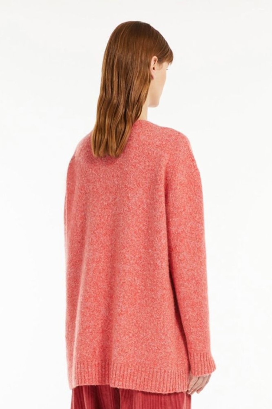 Abbigliamento Le Chicche | Max Mara Weekend Maglia In Filato Di Alpaca E Lana Rosa T. 42