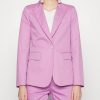 Capispalla Le Chicche | Max Mara Weekend Blazer Monopetto Lilla Misto Lino T. 42