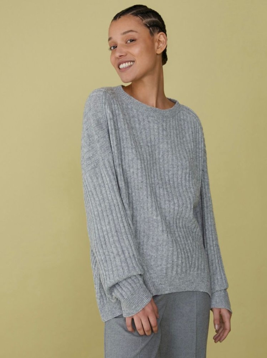 Abbigliamento Le Chicche | Iblues Maglia Misto Cashmere Grigio Melange T.42