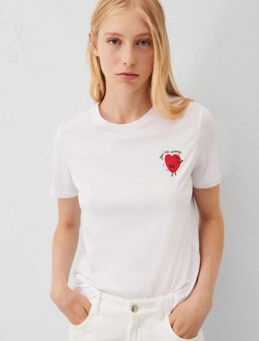 Abbigliamento Le Chicche | Marella T-Shirt In Jersey Bianco T. 42