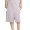 Abbigliamento Le Chicche | Max Mara Leisure Gonnamidi In Cotone Stretch Lilla T. 42