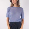 Abbigliamento Le Chicche | Max Mara Studio Maglia In Mohair Azzurro T. 42