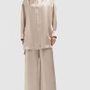 Abbigliamento Le Chicche | Max Mara Leisure Camicia Oversize In Satin Oro T.42