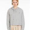 Abbigliamento Le Chicche | Max Mara Weekend Felpa Boxy In Cotone Organico Grigio Chiaro T. 42