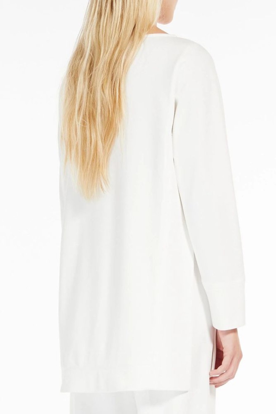 Abbigliamento Le Chicche | Max Mara Leisure Blusa In Jersey Di Cotone Bianco T. 42