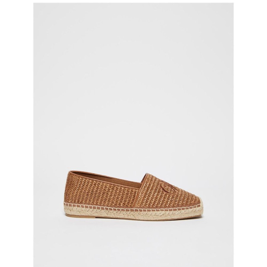 Scarpe Le Chicche | Max Mara Weekend Espadrillas Effetto Rafia N. 37