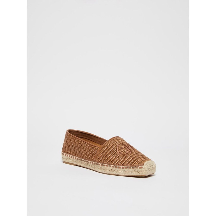 Scarpe Le Chicche | Max Mara Weekend Espadrillas Effetto Rafia N. 37