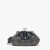 Borse Le Chicche | Max Mara Weekend Pasticcino Bag Medium In Nappa Bandana Blu Marino