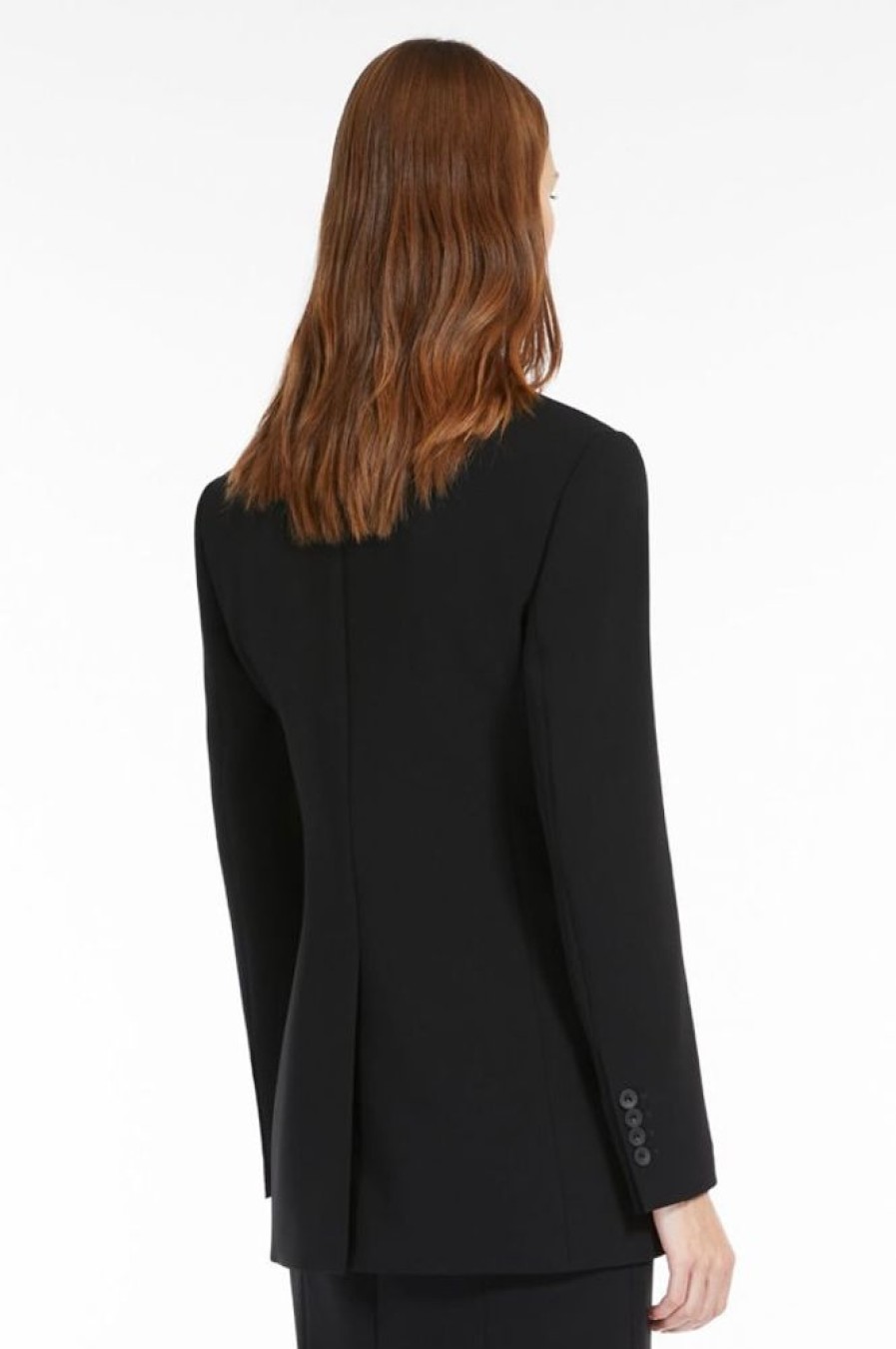 Abbigliamento Le Chicche | Max Mara Studio Blazer Monopetto In Cady Nero T. 42