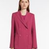 Capispalla Le Chicche | Max Mara Weekend Blazer Sartoriale In Tela Di Lana Fucsia T. 42