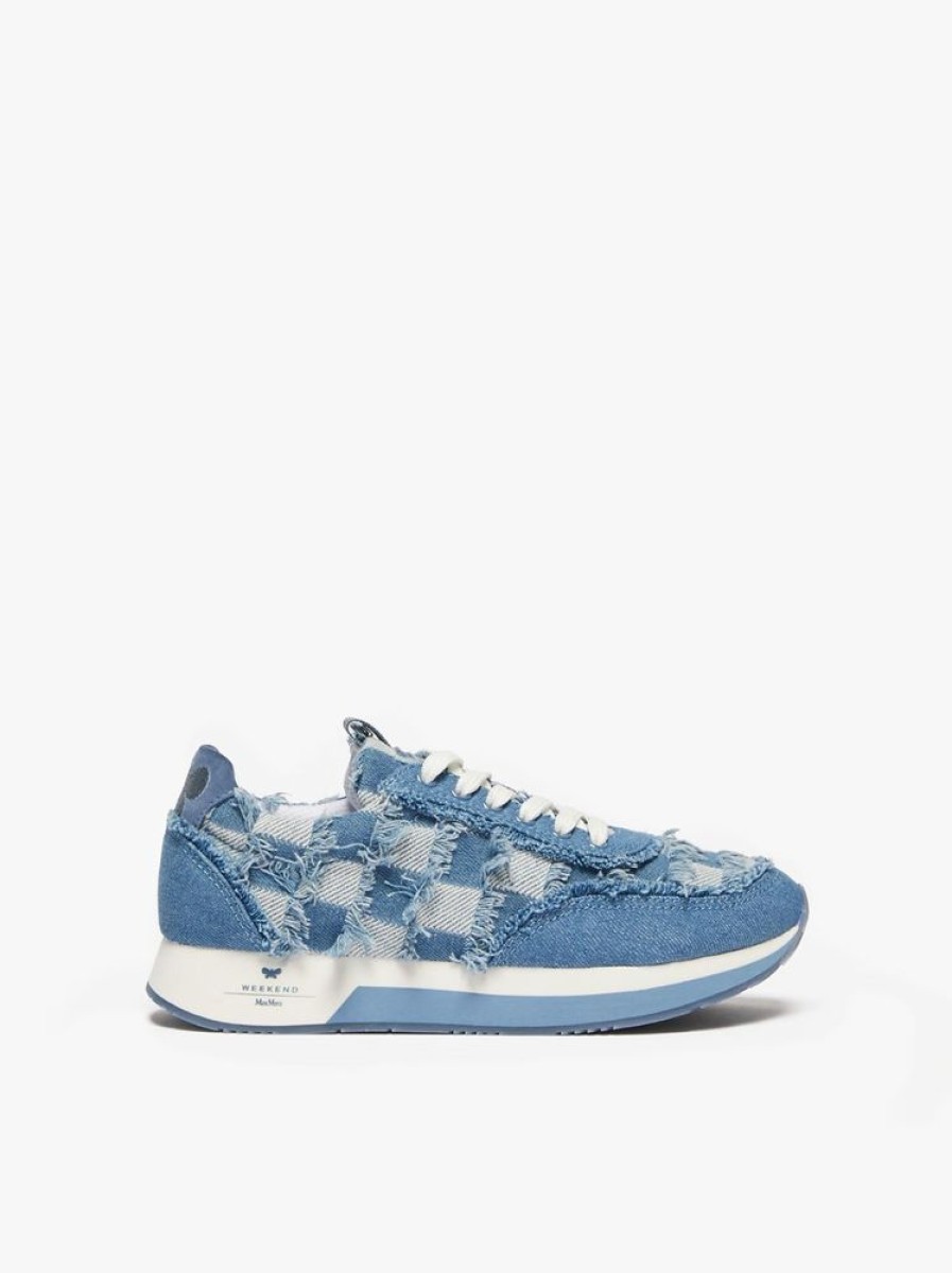 Scarpe Le Chicche | Max Mara Weekend Sneaker In Denim Jacquard N. 37