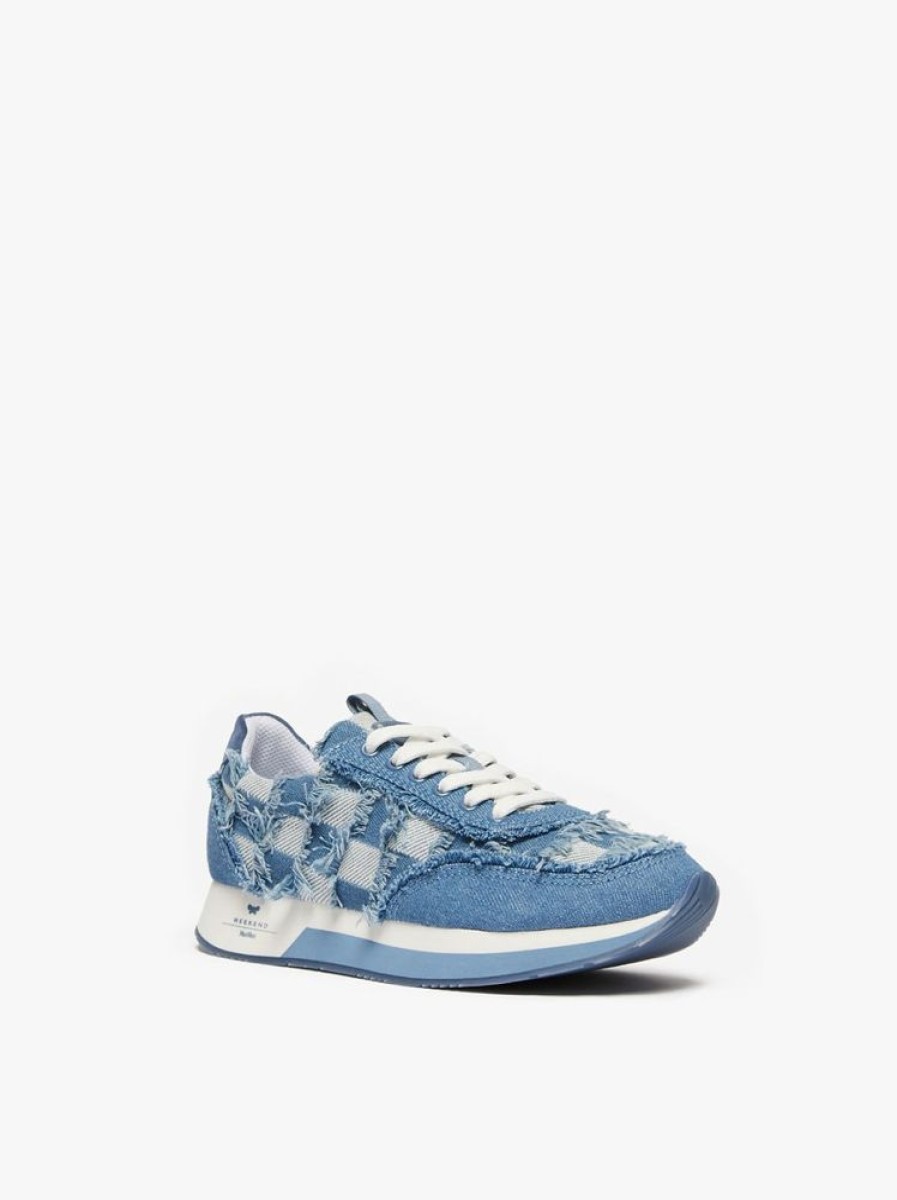 Scarpe Le Chicche | Max Mara Weekend Sneaker In Denim Jacquard N. 37