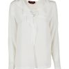 Abbigliamento Le Chicche | Max Mara Studio Blusa In Seta Bianco T. 42