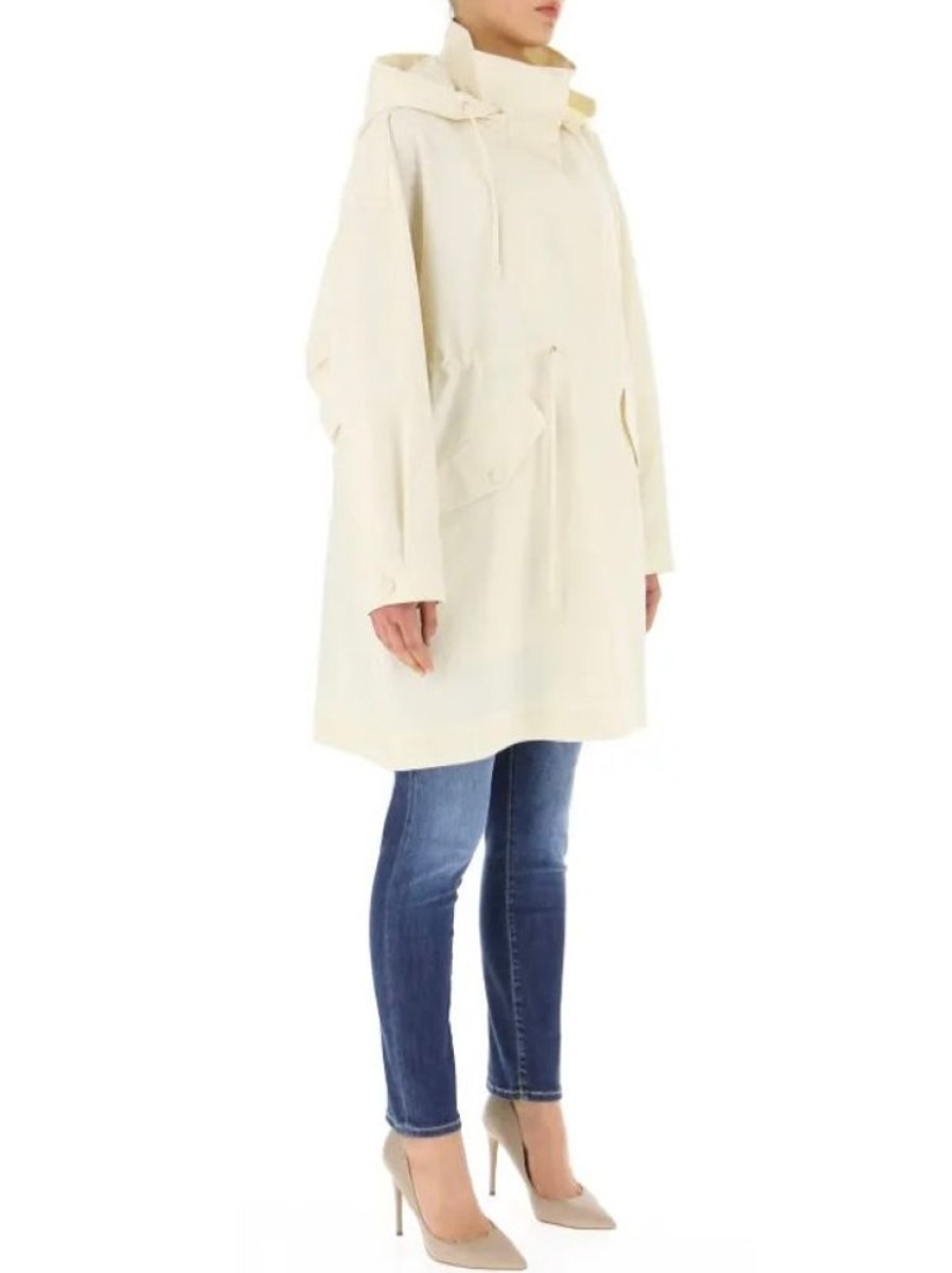 Capispalla Le Chicche | Max Mara Weekend Parka Antigoccia Con Cappuccio Beige T. 42