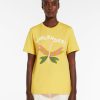 Abbigliamento Le Chicche | Max Mara Weekend T-Shirt In Jersey Con Stampa Giallo T. 42