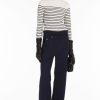 Abbigliamento Le Chicche | Max Mara Weekend Pantaloni In Gabardina Di Lana Blu T. 42