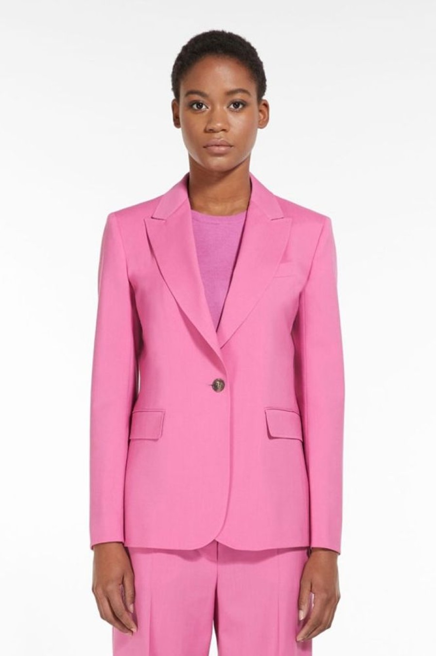 Abbigliamento Le Chicche | Max Mara Weekend Blazer In Lana Fucsia T. 42