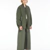 Capispalla Le Chicche | Max Mara Weekend Bomber In Tessuto Antigoccia Verde Kakit. 42